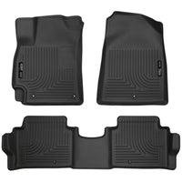 Husky Liners 98871 | Husky Liners Front & 2nd Seat Floor Liners, Fits 17-C ELANTRA WEATHERBEATER SERIES BLACK