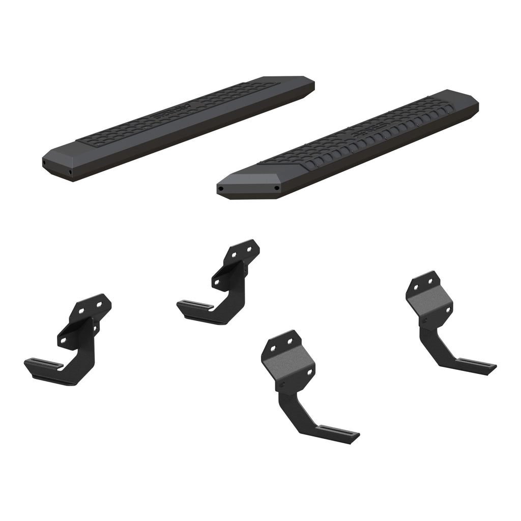 AdvantEDGE 5-1/2" x 53" Black Aluminum Side Bars Select Ford F150 F250 F350