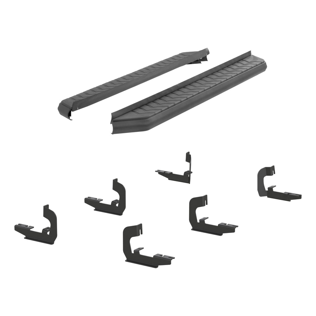 AeroTread 5" x 76" Black Stainless Running Boards Select Cadillac Chevy GMC