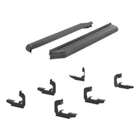 AeroTread 5" x 76" Black Stainless Running Boards Select Cadillac Chevy GMC