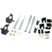 BELLTECH 641SP LOWERING KITS  Front And Rear Complete Kit W/ Street Performance Shocks 2007-2013 Chevrolet Silverado/Sierra ((All Cabs) 2WD/4WD) 2 in. F/4 in. R drop W/ Street Performance Shocks