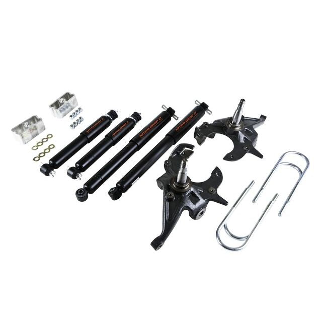 BELLTECH 613ND LOWERING KITS  Front And Rear Complete Kit W/ Nitro Drop 2 Shocks 1982-2004 Chevrolet S10/S15 Pickup 4&6 cyl. (Ext Cab) 2 in. F/2 in. R drop W/ Nitro Drop II Shocks