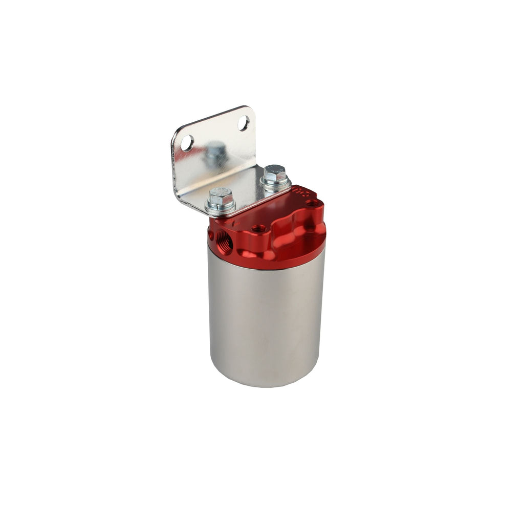 Aeromotive 10 Micron Red/Polished Canister Fuel Filter