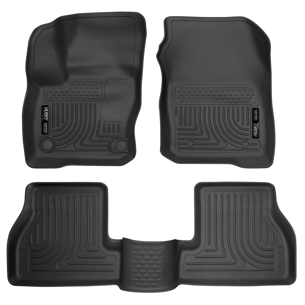 Husky Liners 99781 | Husky Liners Front & 2nd Seat Floor Liners, Fits 16-17 FOCUS RS WEATHERBEATER SERIES BLACK