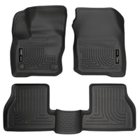 Husky Liners 99781 | Husky Liners Front & 2nd Seat Floor Liners, Fits 16-17 FOCUS RS WEATHERBEATER SERIES BLACK