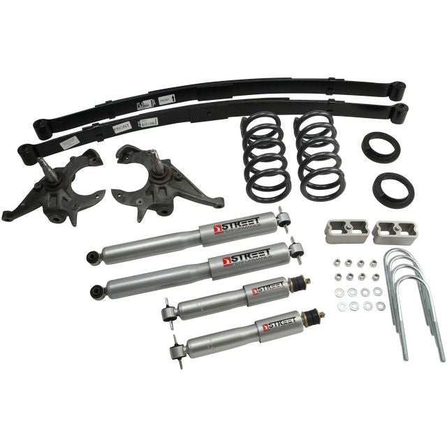 BELLTECH 620SP LOWERING KITS  Front And Rear Complete Kit W/ Street Performance Shocks 1994-2004 Chevrolet S10/S15 Pickup 6 cyl. (Std Cab) 4 in. or 5 in. F/5 in. R W/ Street Performance Shocks
