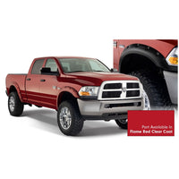 Bushwacker 50919-75 Pocket/Rivet Style Color Matched Flame Red Clear Coat 4-Piece Fender Flare Set for 2016-2018 Dodge Ram 2500 3500 (Includes Dually)