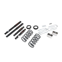 BELLTECH 650ND LOWERING KITS  Front And Rear Complete Kit W/ Nitro Drop 2 Shocks 1994-2004 Chevrolet S10/S15 Pickup 6 cyl. (Std Cab) 95-97 Chevrolet Blazer/Jimmy 6 cyl. 2 in. or 3 in. F/3 in. R drop W/ Nitro Drop II Shocks