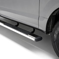 6" x 75" Polished Stainless Oval Side Bars Select Chevrolet GMC C K