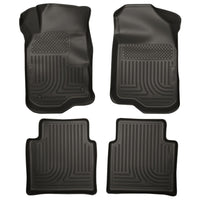 Husky Liners 98111 | Husky Liners Front & 2nd Seat Floor Liners, Fits 08-12 MALIBU (NOT CLASSIC)/07-09 AURA FRONT & 2ND SEAT CUSTOM MOLDED FLR LINERS 4PC COMBO BLACK
