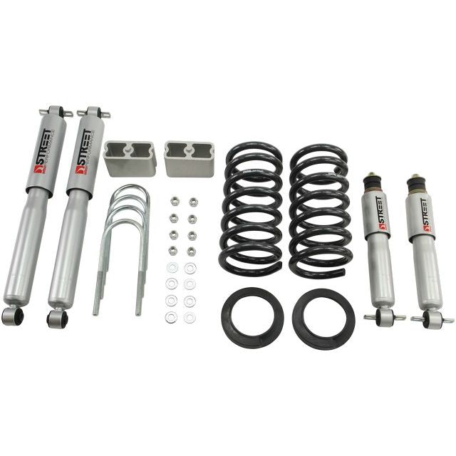 BELLTECH 618SP LOWERING KITS  Front And Rear Complete Kit W/ Street Performance Shocks 1982-2004 Chevrolet S10/S15 Pickup 4&6 cyl. (Ext Cab) 2 in. or 3 in. F/3 in. R drop W/ Street Performance Shocks