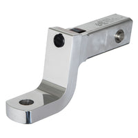 Aluminum ball mount with integrated lock system 4'' drop 3'' rise, 1'' ball hole