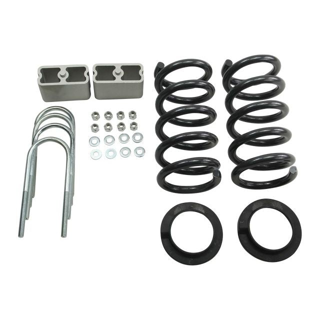 BELLTECH 621 LOWERING KITS  Front And Rear Complete Kit W/O Shocks 1994-2004 Chevrolet S10/S15 Pickup 6 cyl. (Ext Cab) 2 in. or 3 in. F/3 in. R drop W/O Shocks