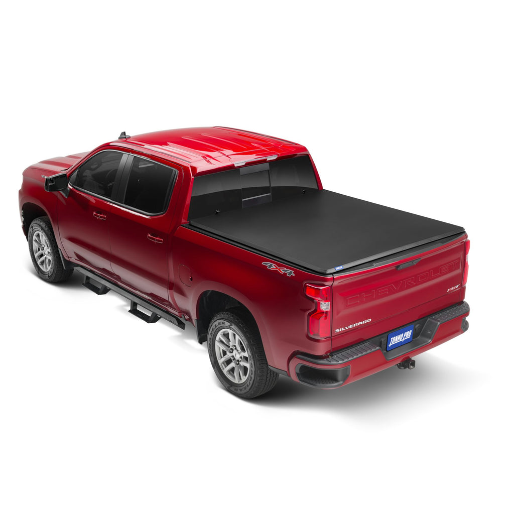 Tonno Pro Tonno Fold 42-117 Tri-Fold Soft Truck Bed Tonneau Cover for 2019-2020 Chevrolet Silverado 1500/GMC Sierra 1500 | Fits 6.6 Ft. Bed