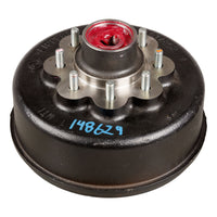 RV Brake Drum Hub Assembly For 8 000-lb. Axle - 8 On 6.5"  9/16" Stud