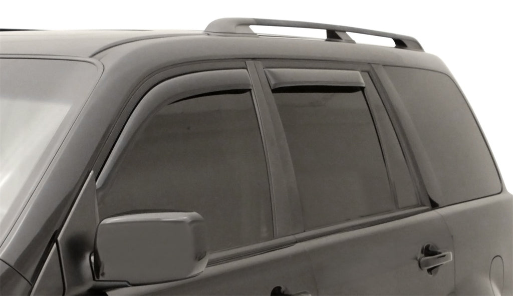 Auto Ventshade 194744 In-Channel Ventvisor Side Window Deflector 4-Piece Set For 2003-2008 Honda Pilot