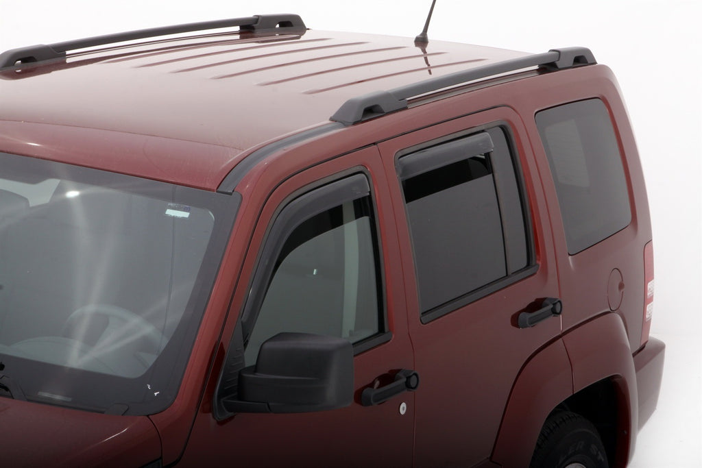 Auto Ventshade 194964 In-Channel Ventvisor Side Window Deflector 4-Piece Set For 2008-2014 Jeep Liberty