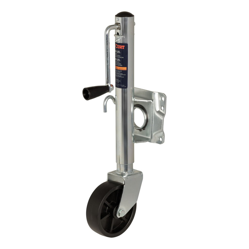 Marine Trailer Jack With 6" Wheel (1 000 Lbs  10" Travel)