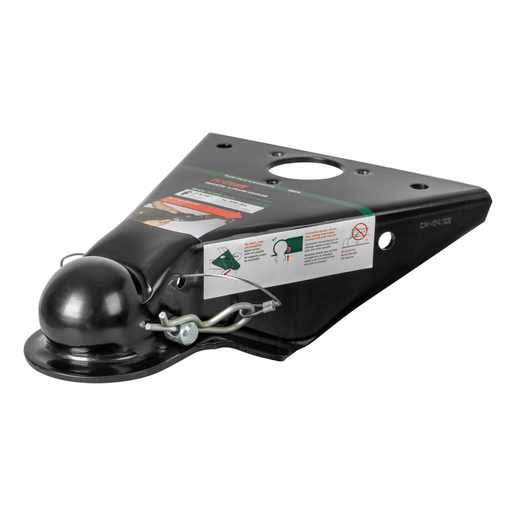 QuickPin No-Latch 2-5/16" A-Frame Trailer Coupler 14000 Lbs
