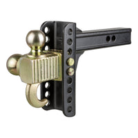 Adjustable Channel Mount With Hook & Step Dual-Ball - 2" Shank  14K  6" Drop