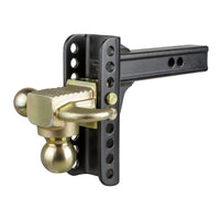 Adjustable Channel Mount With Hook & Step Dual-Ball - 2" Shank  14K  6" Drop