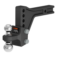 Adjustable Trailer Hitch Ball Mount With Dual Ball 2" Shank 15K