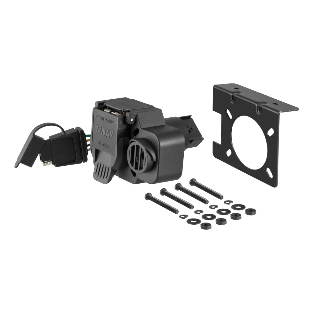 Dual-Output 7 & 4-Way Connector With Backup Alarm (Plugs Into Dodge 8-Prong)