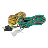 4-Way Flat Connector For Rewiring Trailer Includes 20' Wires (Packaged)