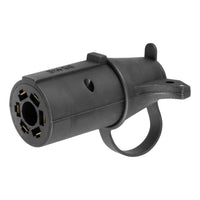 Adapter (7-Way RV Blade To 6-Way Round Trailer Center Pin Brake Packaged)