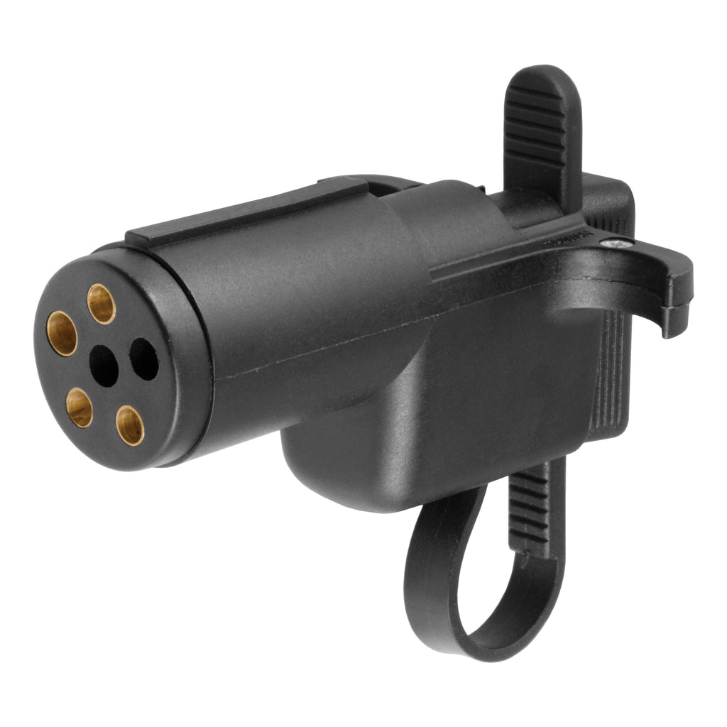 Electrical Adapter With Tester (6-Way Round Vehicle To 4-Way Flat Trailer)