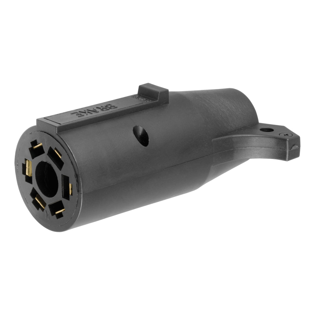 Electrical Adapter (7-Way RV Blade To 6-Way Round Trailer Center Pin Brake)