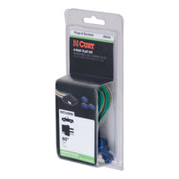 4-Way Flat Connector Socket With 60" Wires & Hardware (Vehicle Side Packaged)