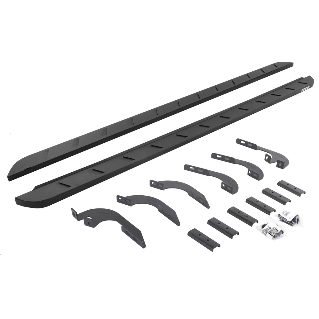Go Rhino - 63443280SPC - RB10 Slim Line Running Boards With Mounting Brackets Kit - Textured Black