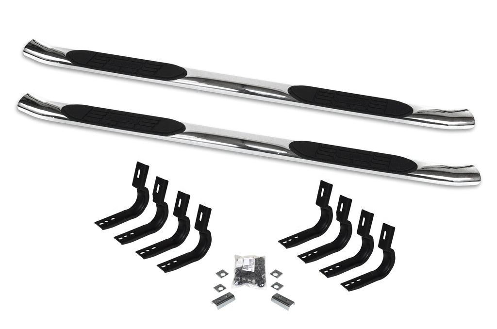 Go Rhino - 67048PS - 415 Series SideSteps (Cab-Length) With Welded End Caps (Gas Only)
