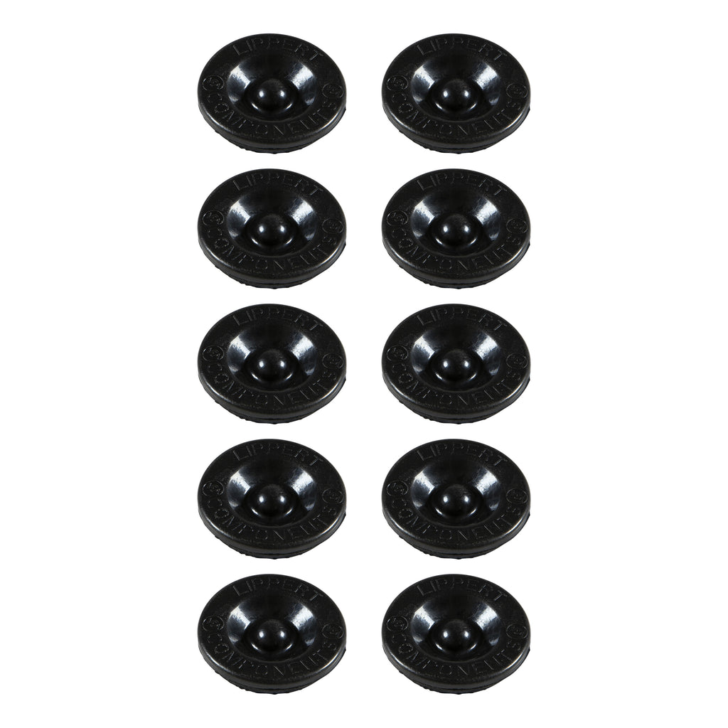 Universal Rubber Inserts For Axle Hub Dust Caps - 2 000 To 8 000 Lbs. (10-Pack)
