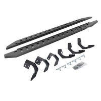 Go Rhino 69430680ST - RB20 Slim Line Running Boards With Mounting Brackets - Protective Bedliner Coating