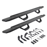 Go Rhino 6960428020PC - RB30 Running Boards With Mounting Brackets & 2 Pairs Of Drops Steps Kit - Textured Black