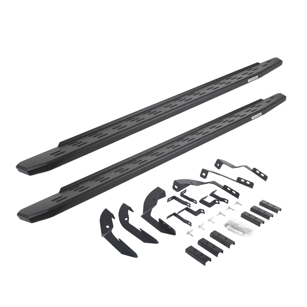 Go Rhino 69604280PC - RB30 Running Boards With Mounting Bracket Kit - Textured Black