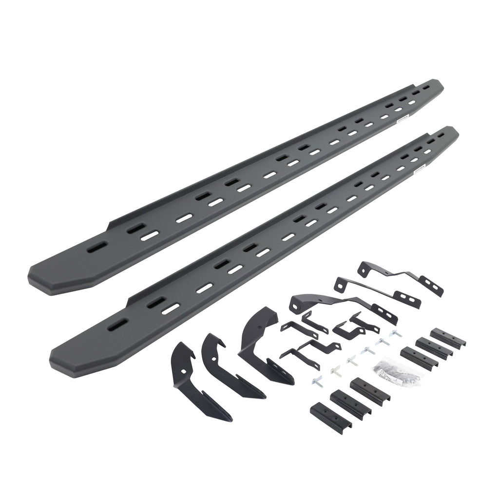 Go Rhino 69604280SPC - RB30 Slim Line Running Boards With Mounting Bracket Kit - Textured Black