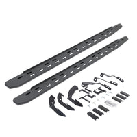 Go Rhino 69604280ST - RB30 Slim Line Running Boards With Mounting Bracket Kit - Protective Bedliner Coating
