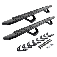Go Rhino 6960478720PC - RB30 Running Boards With Mounting Brackets & 2 Pairs Of Drops Steps Kit - Textured Black