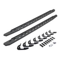 Go Rhino 69604787ST - RB30 Slim Line Running Boards With Mounting Bracket Kit - Protective Bedliner Coating