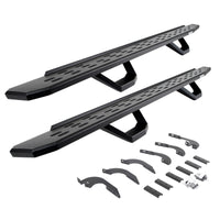 RB30 Running Boards W/Mounting Brackets  2 Pairs Drop Steps Kit -Double Cab Only