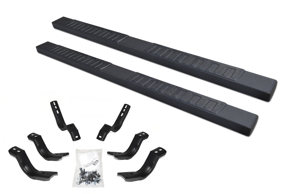 Go Rhino 6862449980T - 6" OE Xtreme II SideSteps With Mounting Bracket Kit - Textured Black