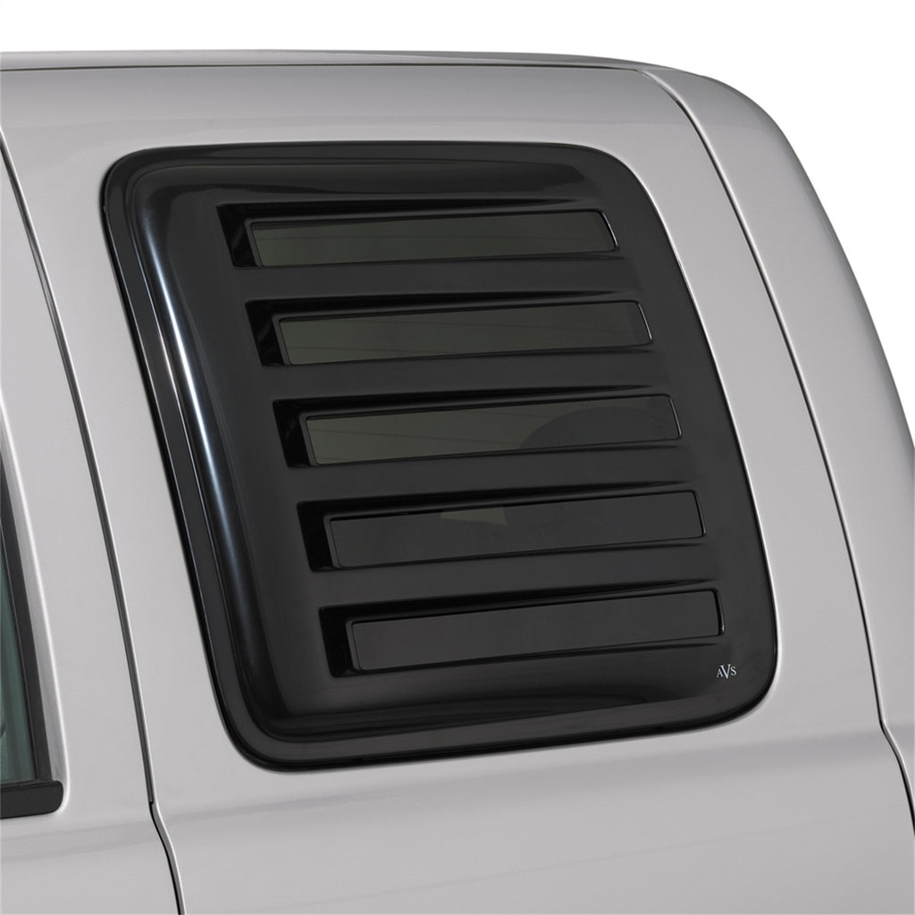 Auto Ventshade 83226 Aeroshade Louvered Window Covers Black Finish For 1999-2006 Silverado/Sierra 1500 1999-2004 Silverado/Sierra 2500 2001-2006 Silverado/Sierra 3500 2001-2006 Silverado 2500HD 2007 Silverado/Sierra 1500HD 2500HD 3500HD