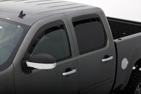 Auto Ventshade 894007 Low Profile Dark Smoke Ventvisor Side Window Deflector 4-Piece Set For 2007-2013 Silverado/Sierra 1500 2007-2014 Silverado/Sierra 2500HD-3500HD With Crew Cab 2007-2014 Yukon XL/Suburban 2007-2013 Avalanche