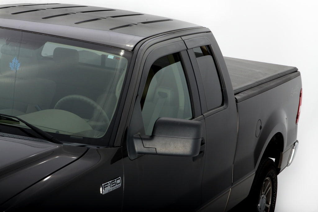Auto Ventshade 894009 Low Profile Dark Smoke Ventvisor Side Window Deflector 4-Piece Set For 2004-2014 Ford F-150 SuperCab