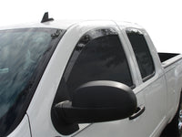 Auto Ventshade 894024 Low Profile Dark Smoke Ventvisor Side Window Deflector 4-Piece Set For 2007-2013 Silverado/Sierra 1500 2007-2014 Silverado/Sierra 2500HD-3500HD With Extended Cab