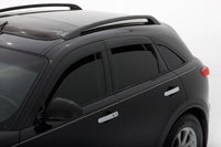 Auto Ventshade 896002 Low Profile Dark Smoke Ventvisor Side Window Deflector 6-Piece Set For 2009-2014 Nissan Murano