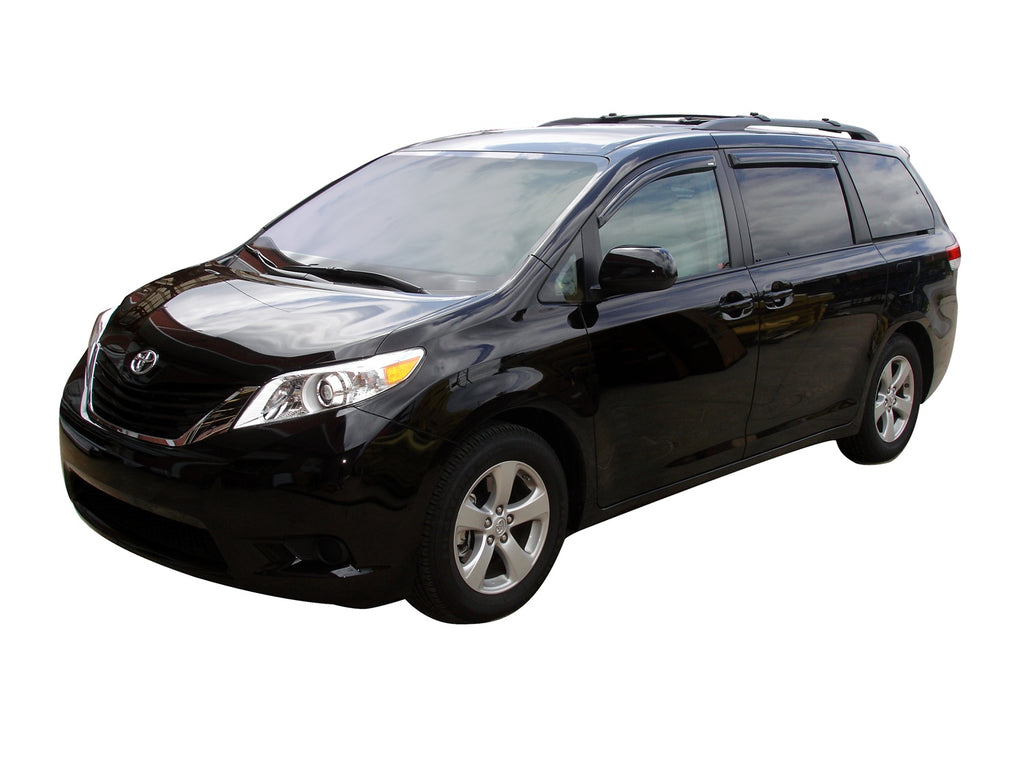 Auto Ventshade 94365 Original Ventvisor Side Window Deflector Dark Smoke 4-Piece Set For 2011-2020 Toyota Sienna
